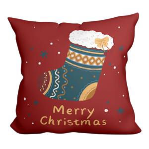 Noël promotionnel cadeau coussin <span class=keywords><strong>housse</strong></span> de coussin épaissi voyage oreiller taille soutien oreiller chaleur-sublimable taie d'oreiller - Product Image 1