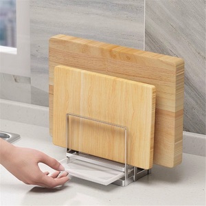 Kitchen Towel Rack Standing Type Double Tier Stainless Steel <b>Waterproof</b> Modern Style Storage Rack - Product Image 3