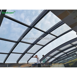 Top rated Anti uv/hujan/salju disesuaikan sunroom atap polikarbonat atap atap plastik dapat ditarik atap balkon - Product Image 6