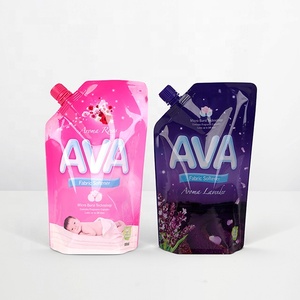 Personalizado Impresso Levante-se Embalagem Bolsa Saco com Parafuso Canto Bico para Sabão Líquido Detergente Shampoo Chemicals - Product Image 5