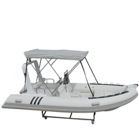 Bateau pneumatique de luxe de 4,8 m (16 pieds) Ocean RIB, en Hypalon PVC et fibre de verre, avec remorque, à vendre