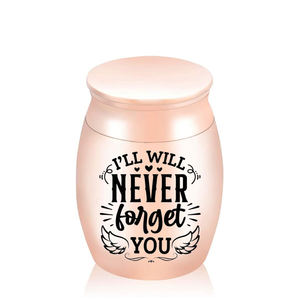 Ali d'angelo vaso commemorativo urne per cremazione per animali domestici porta ceneri umane Mini urna funeraria ricordo-non ti scordar mai - Product Image 4