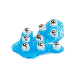 Guanto massaggiante con sfere in acciaio sportivo 360 °   Massaggiatore rotante per agopressione con sfere a rullo per la terapia dei meridiani muscolari - Product Image 2