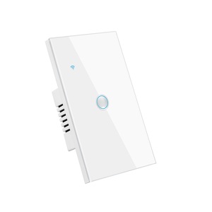 Cho tuya Wifi + BLE 3 gang thông minh Tempered Glass tường cảm ứng chuyển đổi đơn lửa trung tính chuyển đổi với điều khiển từ xa & 10A Max. - Product Image 1