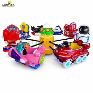 Carrusel infantil comercial con asientos con forma <span class=keywords><strong>de</strong></span> avión <span class=keywords><strong>de</strong></span> fibra <span class=keywords><strong>de</strong></span> vidrio y luces LED, diseñado para parques <span class=keywords><strong>de</strong></span> diversiones - Product Image 2