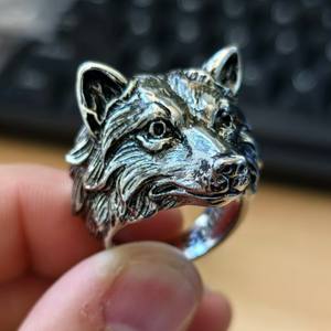 Shopify Anillo de moda transfronterizo de Estilo Vintage para hombre Joyería artesanal pesada Anillo de dedo dominante Venta al por mayor Venta caliente - Product Image 4