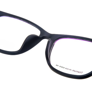 Monturas de Gafas Cuadradas de Titanio, Lentes Acrílicas Medianas, Unisex, Origen Danyang, Parte 357 - Product Image 1