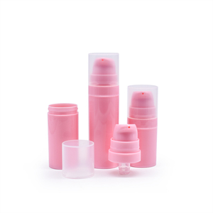 Mini Botella de Plástico de 10 ml, Color Negro, Rosa y Azul, para Envasado de Cosméticos, con Bomba Dosificadora, Impresión Superficial, Botella Airless para Lociones - Product Image 3