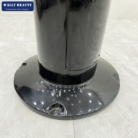 Bac à shampoing portable moderne en céramique pour salon de beauté, unité de lavage polyvalente pour soins capillaires avec base en fibre de verre