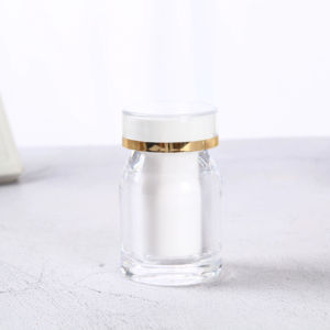 35ml White Compact <b>Plastic</b> <b>Jars</b> Secure Bottle Caps Ideal Packaging Solution Small PS Bottles - Product Image 2