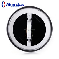 Diffuseur de plafond circulaire en aluminium réglable, flexible, facile à installer, pour système de ventilation, salle de bain