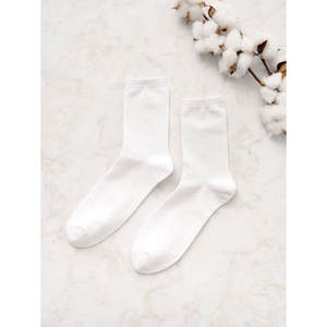 Kikiya Sachs-Calcetines básicos blancos de Cuello medio para hombre - Product Image 1