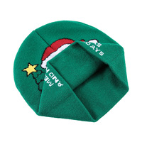 Bonnet en tricot jacquard Père Noël Bonhomme de neige 2026 – Chaud et élégant pour les fêtes de Noël