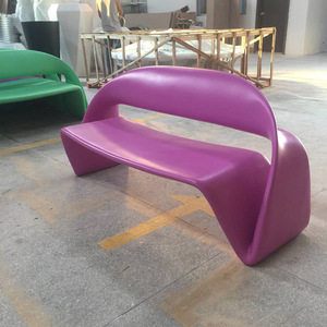 Thiết kế hiện đại băng ghế dự bị ngoài trời sợi thủy tinh phòng chờ chỗ ngồi cho Patio công viên trung tâm hoặc khách sạn trang trí chỗ ngồi - Product Image 3