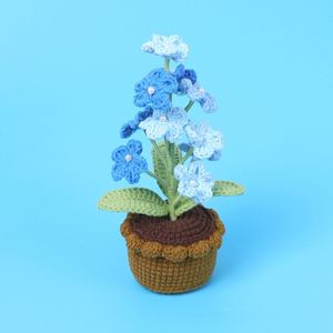 Decoración de Mesa, Maceta de Flores Tejida a Mano con Ganchillo, Regalo para el Día de la Madre o Navidad - Product Image 5