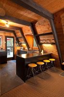 Villa préfabriquée en acier à structure en acier duplex, 2 chambres, maison modulaire préfabriquée, kit de cabane triangulaire