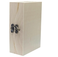 Boîte à souvenirs en bois personnalisée 2025, boîte cadeau en bois rectangulaire, artisanat de style rustique, vente chaude