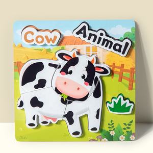 Puzzle 3D Montessori, Blocchi Alfabetici con Animali, Gioco di Cognizione delle Frutta, Giocattolo Educativo in Legno per Bambini - Product Image 5