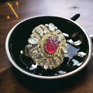 Anillo de moissanita de plata 925 de última moda de alta calidad chapado en rodio de lujo con ajuste de bisel ajustable precio al por mayor - Product Image 6