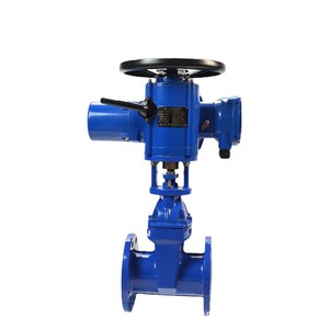 Válvula de Compuerta Eléctrica JHY OEM Z945X-10Q para Suministro de Agua Residual Urbana, Válvula de Brida de Hierro Dúctil con Sellado Suave, Garantía de 5 Años - Product Image 1