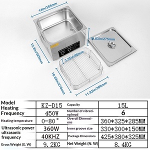 Machine de nettoyage ultrasonique industrielle 40KHz, dégraissant moteur DPF, éliminateur de rouille et d'huile, nettoyeur commercial et domestique robuste 1-30L - Product Image 2
