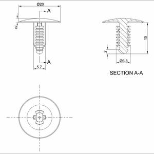 Hot bán New Auto TRIM người lưu giữ xe Clip Xmas cây Clip Fastener nhựa Fastener cho bảng điều khiển - Product Image 2