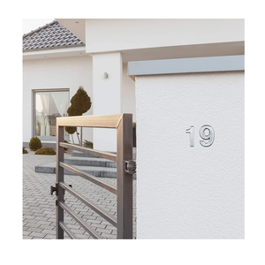 Numeri Adesivi Cromati Lucidi Argento <span class=keywords><strong>per</strong></span> Cassetta Postale e Indirizzo Porta con Effetto 3D in Rilievo <span class=keywords><strong>per</strong></span> Ufficio e Stanza - Product Image 4