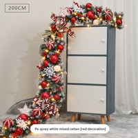 Moderne milieuvriendelijke kerstdecoraties voor thuis, kleine boomkrans, verlichte wingerd, bureauversieringen, raamdecoratie