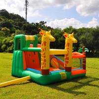 Castillo Hinchable Infantil Al por Mayor con Trampolín Inflable y Tobogán Seco para Actividades de Jardín, Combinación de Casa de Rebote