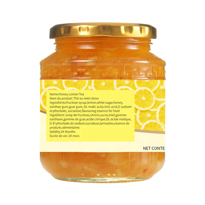 Здоровый фруктовый чай, банка, бутылка, напиток, мёд, лимон, чай