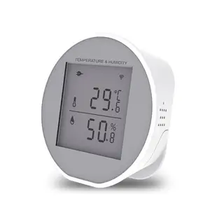 Tuya WiFi Temperature Humidity Sensor Intelligent Hygrothermograph Meter with High and Low Temperature Alarm Function Compatible