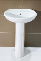 Lavabo en céramique et piédestal de toilette Inodoros deux pièces Eco Siphonic Conjunto Sanitarios