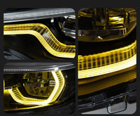 Faro Delantero LED Completo para BMW Serie 4 F32 F33 F36 2014-2020, Conjunto de Lámpara Frontal con Señal de Giro Secuencial y Ojos de Ángel Dinámicos