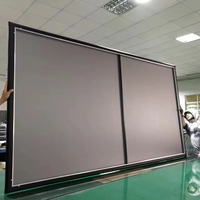 Prix usine TELON 100-150 pouces Fresnel longue portée cadre fixe ALR écran haute qualité arrière Home cinéma écran de Projection