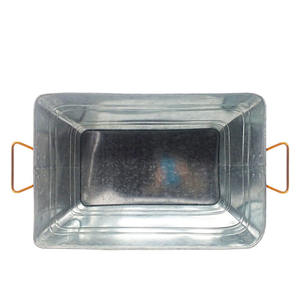 Secchiello per Ghiaccio Quadrato in Metallo Zincato da 40 Litri, Vendita Diretta all'Ingrosso, Contenitore Refrigerante per Birra - Product Image 4