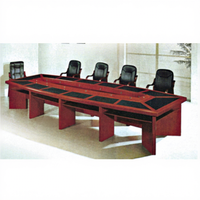 Meubles de salle de conférence de bureau, table de conférence en bois robuste de qualité industrielle ISO pour salle de réunion et bureau