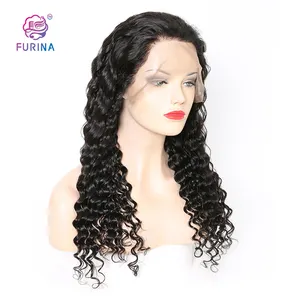 2023 New brazilian spanish deep wave lace front wigs for beautiful girl