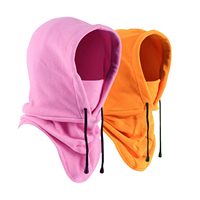 Cagoule streetwear personnalisée avec logo imprimé, en polaire, masque facial coupe-vent pour temps froid, cagoule épaisse