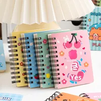 Mini Libreta Espiral, Libreta Estética Linda, Útiles Escolares para Niñas, Libreta de Bolsillo, Diario de Dibujos Animados Kawaii, Regalo