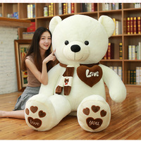 Kustom mainan boneka beruang Teddy raksasa merah muda hadiah Hari Valentine mewah Super lembut