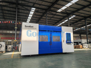 Máy Cắt CNC 2*12M 2*6M Máy Cắt Laser Sợi Cho Tấm Kim Loại Nhôm Có Bàn Đôi - Product Image 6