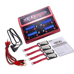 Chargeur EV-PEAK CQ3 4*100W 10A 1-6S avec adaptateur TX60 JST-XH pour batteries LiPo NiMH NiCd Lithium, voitures RC et hybrides - Product Image 6