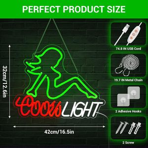 Dancer neon <b>LED</b> indoor hanging ambient <b>light</b> <b>bar</b> party store sign wall decoration <b>light</b> entrance indicator <b>light</b> luminous sign - Product Image 2