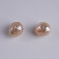Perles d'eau douce rondes Edison de 8-10 mm, rose/violet, surface plissée, perles cultivées sans trou, perles en vrac pour la fabrication de bijoux