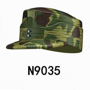 Blocs de construction MOC WW2 Casquette de camouflage allemande Mini figurines d'action Soldats d'infanterie Accessoires de chapeau Briques Jouets - Product Image 2