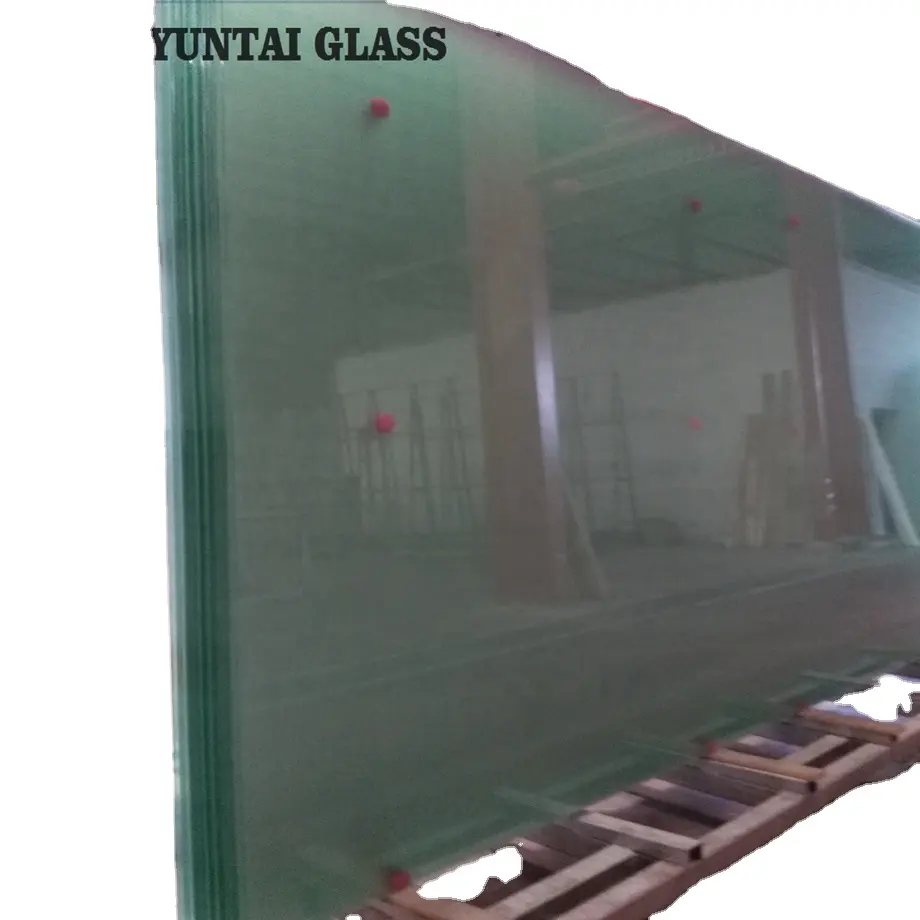 Fábrica chinesa preço baixo grande vidro curvo vidro temperado grande vidro 4 pés para casas