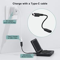 Adaptateur de câble de charge Type-C pour 3DS/new 3DS XL LL/2DS/DSi/DSi XL/2DS XL/New 2DS LL vers USB C, câble convertisseur de chargeur