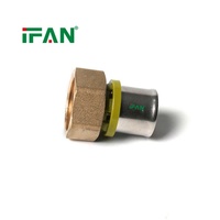Raccords en laiton TFE de haute qualité IFAN pour tuyauterie de gaz haute pression et raccords à sertir multicouches