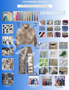 Áo khoác nam denim dáng rộng cổ lọ dài tay mùa đông in hình hoạt hình anime cổ lông xù phong cách vintage - Product Image 6