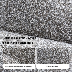 Cream Style Marshmallow Cat Scratch Fabric Puff Sofa Modern Minimalist Small Apartment Rental Fabric Sofa - Product Image 3